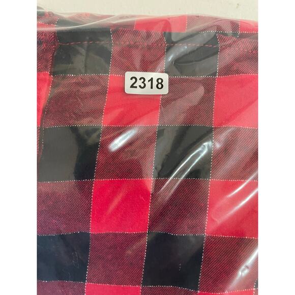 J. CREW Red Black Buffalo Check Plaid Pattern Button Down Womens XL Christmas - Picture 13 of 13